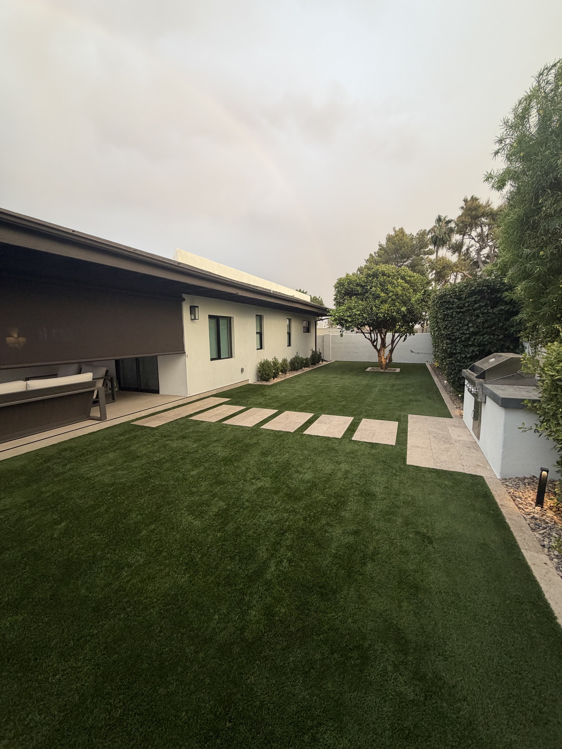 Artificial turf looking new after professional cleaning in Gilbert, AZ
