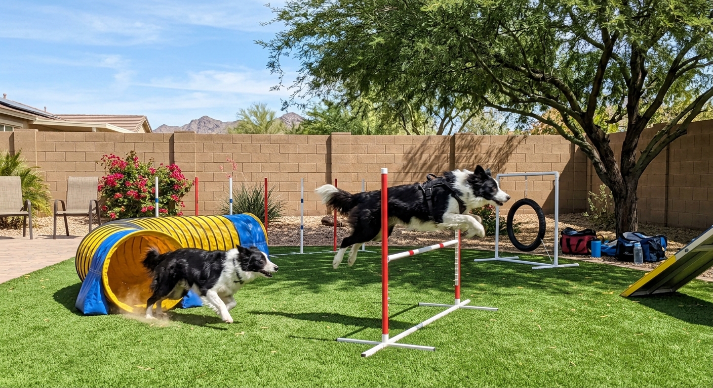 Life Turf dog-friendly artificial turf run in Chandler, AZ